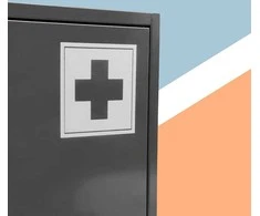 Relaxdays Užrakinama vaistinėlės spintelė su lentyna