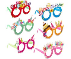 Kodustaar Vakarėlio akiniai "Happy Birthday" rinkinys iš 6 vnt.