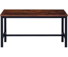 Relaxdays Valgomojo suolas, 51x108x32 cm, ruda juoda