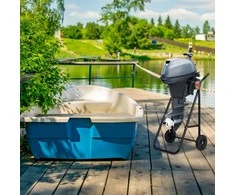 Relaxdays Valties variklio stovas, 103x64x51 cm, juodas