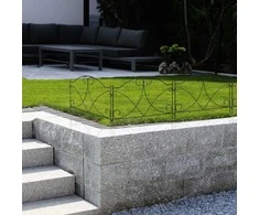 Relaxdays Vejos apvado rinkinys, 43x55x1 cm, juoda, metalas