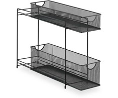 Relaxdays Virtuvės spintelės organizatorius, metalas, 40x15x46 cm