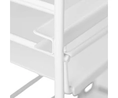 Relaxdays Virtuvės spintelės organizatorius, 25x40.5x39.5 cm, balta