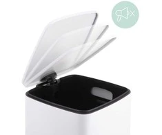 Relaxdays Virtuvinis šiukšlių dėžė, 12 l, balta