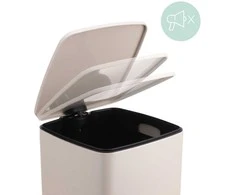 Relaxdays Virtuvinis šiukšlių dėžė 30L smėlio spalvos