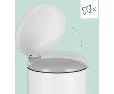 Relaxdays Virtuvinis šiukšlių dėžė su pedalu, 30 litrų, metalas, plastikas