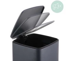 Relaxdays Virtuvinis šiukšlių kibiras, 12 l, juodas
