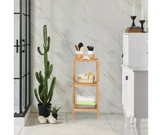 Relaxdays Vonios lentyna, 79x36x36 cm, ruda