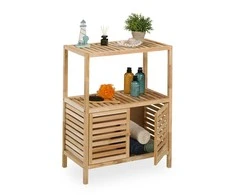 Relaxdays Vonios lentyna, 86x67,5x35,5 cm, Ruda