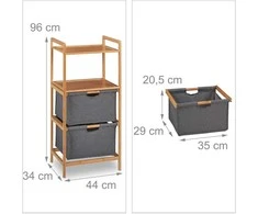 Relaxdays Vonios lentyna su krepšiais
