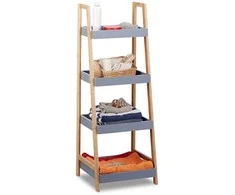Relaxdays Vonios lentyna, 98x36x34.5 cm, pilka