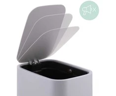 Relaxdays Vonios šiukšliadėžė, 7 litrai, antracito spalvos, plastikas