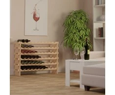 Relaxdays Vyno lentyna, šviesiai ruda, mediena