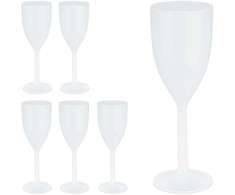 Kodustaar 6 plastikinių vyno taurių rinkinys 220 ml
