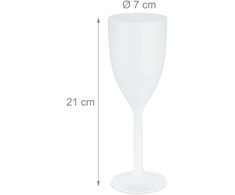 Kodustaar 6 plastikinių vyno taurių rinkinys 220 ml