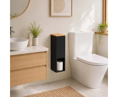 Relaxdays WC popieriaus laikiklis, 4 rulonams, tvirtinamas prie sienos