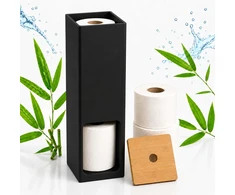 Relaxdays WC popieriaus laikiklis, 4 rulonams, tvirtinamas prie sienos