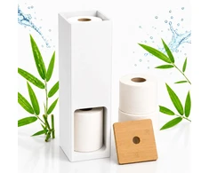 Relaxdays WC popieriaus laikiklis, 4 rulonams, tvirtinamas prie sienos