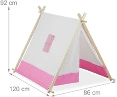 Relaxdays Vaikiška žaidimų palapinė tipi