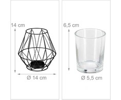 Kodustaar Geometrinis arbatinės žvakutės laikiklis