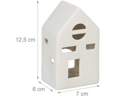 Kodustaar Keraminis arbatinės žvakutės gaubtas, namelis