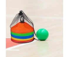 Relaxdays 80 žymėjimo kūgių rinkinys futbolui