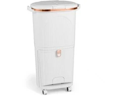 Šaldytuvas Promotions Virtuvės šiukšlių dėžė, 43x29x74.5 cm, balta, atliekų rūšiavimas
