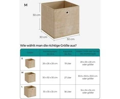 Songmics 6 sandėliavimo dėžių rinkinys smėlio smėlio spalvos