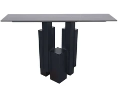Siauras konsolinis staliukas, 120 cm, Modig, juodas