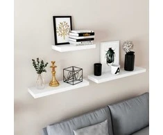 Songmics Vasagle Sieninė lentyna 40 cm balta