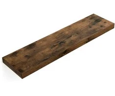 Songmics Vasagle Sieninė lentyna 80 cm medžio išvaizdos vintage