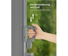 Songmics Šoninė markizė 1,8 × 3,5 m