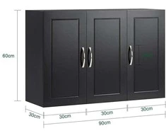 Sobuy 3 durų sieninė spintelė Sieninė spintelė FRG231-L-SCH