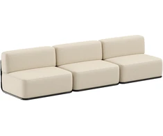 Sofa Sitsit Baldų sistema, STRAW, 0.8x3.06x0.78 m, Bežinė