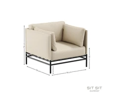 Sofa Sitsit Kėdė, Dandy, 78x78x78 cm, Bežinė
