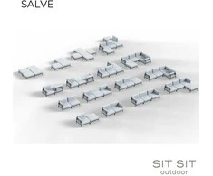 Sofa Sitsit Kėdė, Salve, 78x78x78 cm, Pilka