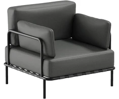 Sofa Sitsit Kėdė, Salve, 78x78x78 cm, Tamsiai Pilka