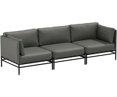 Sofa Sitsit Lauko modulinės baldai, Dandy, 78x234x78 cm, Tamsiai pilka