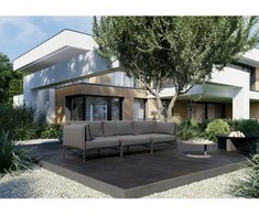 Sofa Sitsit Lauko modulinės baldai, Dandy, 78x234x78 cm, Tamsiai pilka