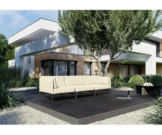 Sofa Sitsit Lauko moduliniai baldai, Dandy, 0.78x2.34x0.78 m, Bežinė spalva
