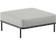 Sofa Sitsit Pufas modulis, Salve, 78x78x37 cm, Pilka spalva