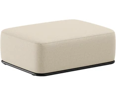 Sofa Sitsit Pufas modulis, Šiaudai, 80x102x40 cm, Bežinė spalva