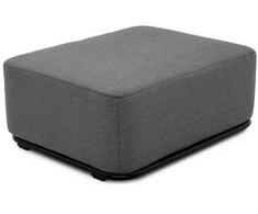 Sofa Sitsit Pufas modulis "STRAW" L, 0.8x1.02x0.4 m, Tamsiai Pilka