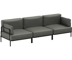 Sitsit Sofa, Salve, 78x234x78 cm, Tamsiai Pilka