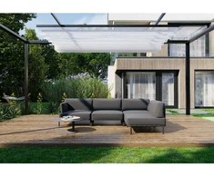 Sofa Sitsit Sofos modulis, Salve, 156x234x78 cm, Tamsiai pilka