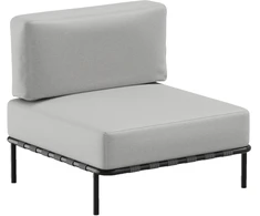 Sofa Sitsit Vieno Modulio Baldai, Salve, 78x78x78 cm, Pilka