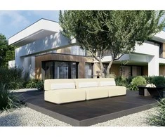 Sofa Sitsit Vieno Modulio Baldai, Šiaudai, 0.8x1.02x0.78 m, Bežinė Spalva