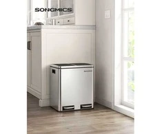 Songmics Atliekų rūšiavimo sistema 30 litrų (2 x 15 l)