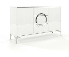 Skandica Komoda, EVA, 138x83 cm, Balta