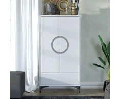 Skandica Komoda, EVA, 60x38x120 cm, Balta